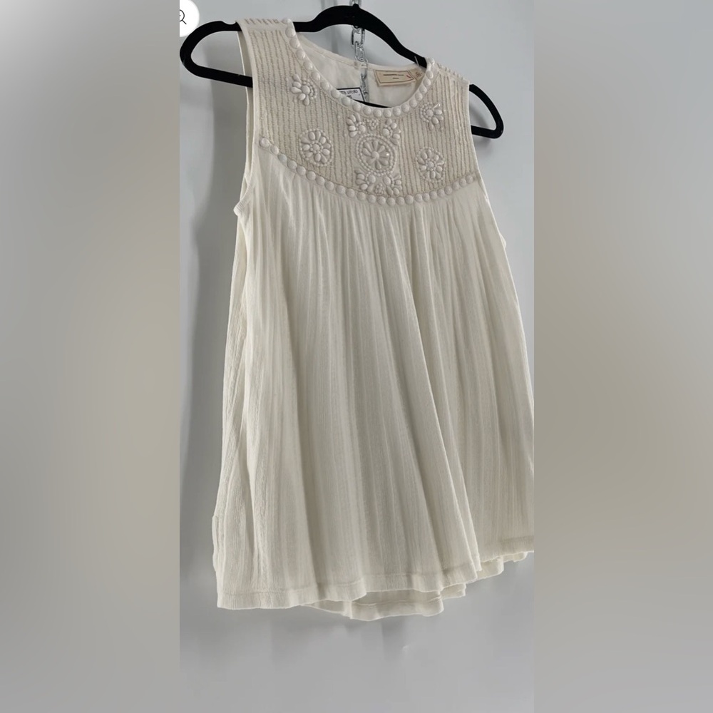 Anthropologie Moulinette Soeurs Embelished Top Sz XS - Picture 8 of 13
